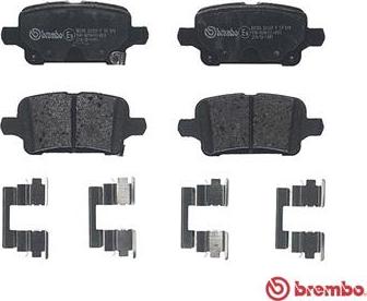 Brembo P 59 090 - Гальмівні колодки, дискові гальма autocars.com.ua