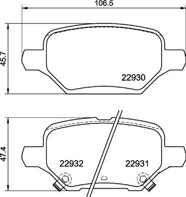 Brembo P 59 099 - Гальмівні колодки, дискові гальма autocars.com.ua