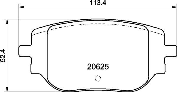 Brembo P 59 102 - Тормозные колодки, дисковые, комплект autodnr.net