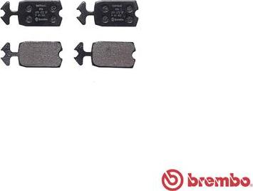 Brembo P 61 002 - Гальмівні колодки, дискові гальма autocars.com.ua