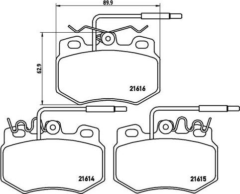 Brembo P 61 041 - Гальмівні колодки, дискові гальма autocars.com.ua