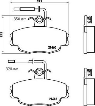 Brembo P 61 043 - Гальмівні колодки, дискові гальма autocars.com.ua