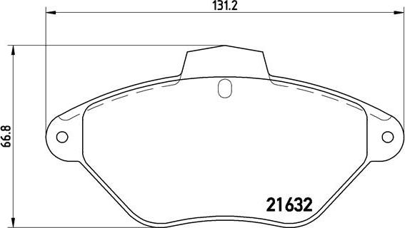 Brembo P 61 053 - Гальмівні колодки, дискові гальма autocars.com.ua