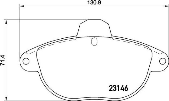 Brembo P 61 055 - Тормозные колодки, дисковые, комплект avtokuzovplus.com.ua