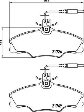 Brembo P 61 056 - Гальмівні колодки, дискові гальма autocars.com.ua