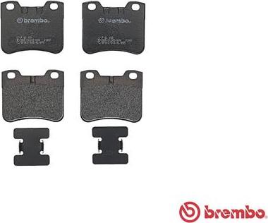 Brembo P 61 059 - Гальмівні колодки, дискові гальма autocars.com.ua