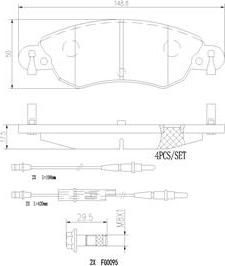 Brembo P61070N - Тормозные колодки, дисковые, комплект autodnr.net