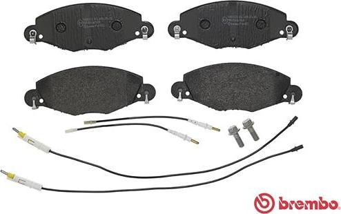 Brembo P 61 072 - Тормозные колодки, дисковые, комплект avtokuzovplus.com.ua