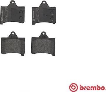 Brembo P 61 073 - Гальмівні колодки дискові autocars.com.ua