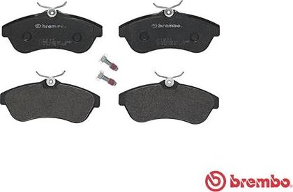 Brembo P 61 075 - Тормозные колодки, дисковые, комплект avtokuzovplus.com.ua