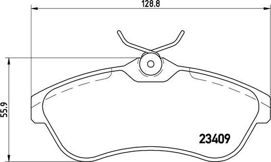 Brembo P 61 075 - Гальмівні колодки, дискові гальма autocars.com.ua