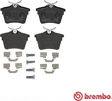 Brembo P 61 079 - Гальмівні колодки, дискові гальма autocars.com.ua