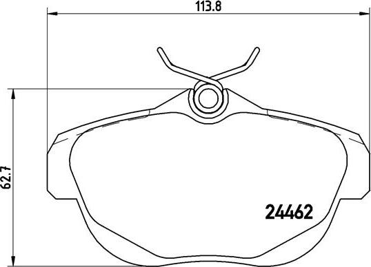 Brembo P 61 087 - Гальмівні колодки, дискові гальма autocars.com.ua