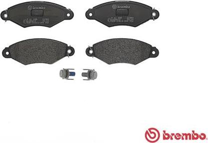 Brembo P 61 098 - Гальмівні колодки, дискові гальма autocars.com.ua