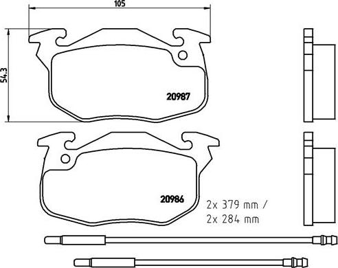 Brembo P 61 099 - Гальмівні колодки, дискові гальма autocars.com.ua