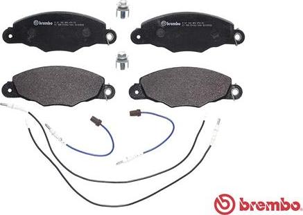 Brembo P 61 102 - Тормозные колодки, дисковые, комплект avtokuzovplus.com.ua