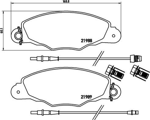 Brembo P 61 102 - Гальмівні колодки, дискові гальма autocars.com.ua