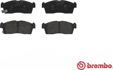 Brembo P 61 108 - Тормозные колодки, дисковые, комплект avtokuzovplus.com.ua