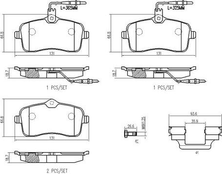 Brembo P61109N - Гальмівні колодки, дискові гальма autocars.com.ua