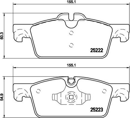 Brembo P 61 112 - Гальмівні колодки, дискові гальма autocars.com.ua