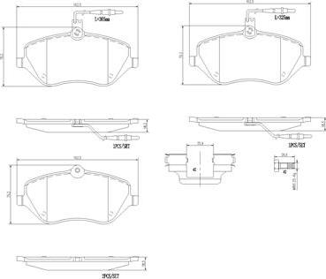 Brembo P61119N - Гальмівні колодки, дискові гальма autocars.com.ua