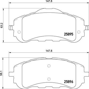 Brembo P 61 120X - Гальмівні колодки, дискові гальма autocars.com.ua