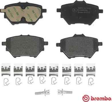 Brembo P 61 122 - Тормозные колодки, дисковые, комплект avtokuzovplus.com.ua