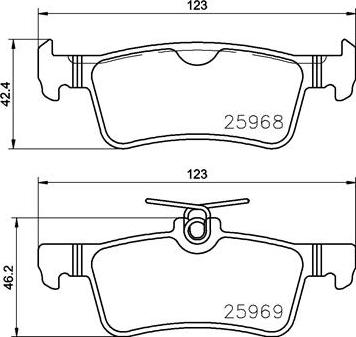 Brembo P61126N - Гальмівні колодки, дискові гальма autocars.com.ua