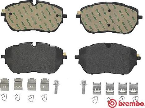 Brembo P 61 128 - Тормозные колодки, дисковые, комплект autodnr.net