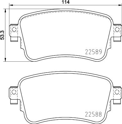 Brembo P 61 133 - Тормозные колодки, дисковые, комплект autodnr.net