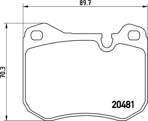 Brembo P 65 002 - Гальмівні колодки, дискові гальма autocars.com.ua