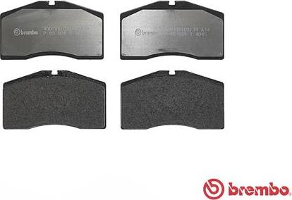 Brembo P 65 006 - Тормозные колодки, дисковые, комплект autodnr.net