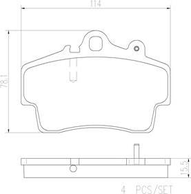 Brembo P65007N - Гальмівні колодки, дискові гальма autocars.com.ua