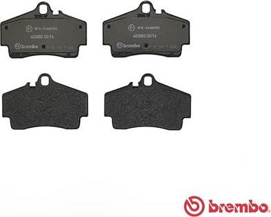 Brembo P 65 008 - Гальмівні колодки, дискові гальма autocars.com.ua