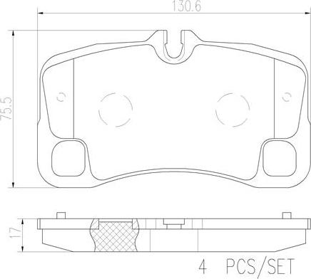 Brembo P65012N - Гальмівні колодки, дискові гальма autocars.com.ua