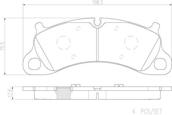 Brembo P65025N - Тормозные колодки, дисковые, комплект autodnr.net