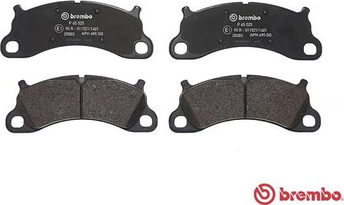 Brembo P 65 025 - Тормозные колодки, дисковые, комплект avtokuzovplus.com.ua