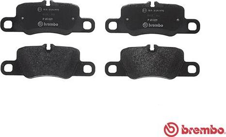 Brembo P 65 029 - Гальмівні колодки, дискові гальма autocars.com.ua