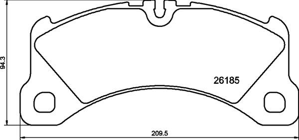 Brembo P 65 047 - Тормозные колодки, дисковые, комплект avtokuzovplus.com.ua