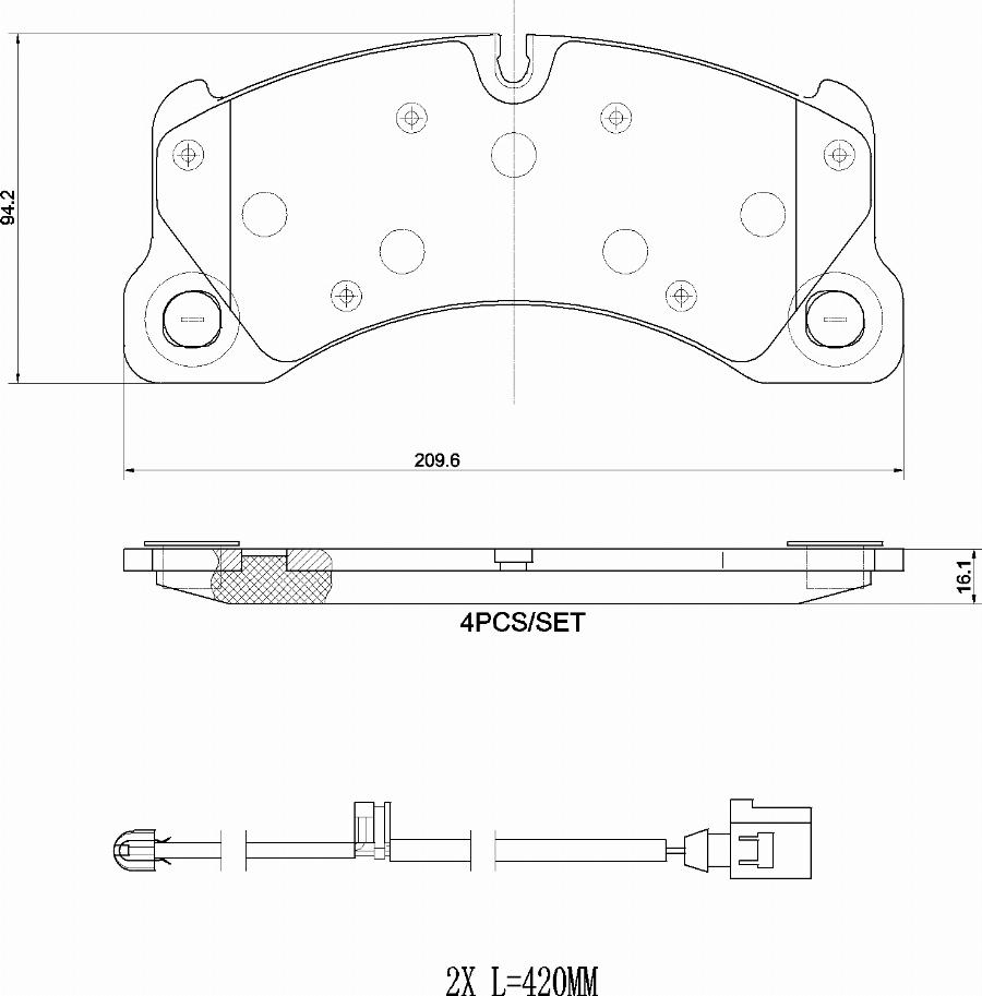 Brembo P 65 049 - Гальмівні колодки, дискові гальма autocars.com.ua