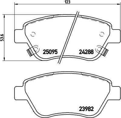 Brembo P 66 001 - Гальмівні колодки, дискові гальма autocars.com.ua