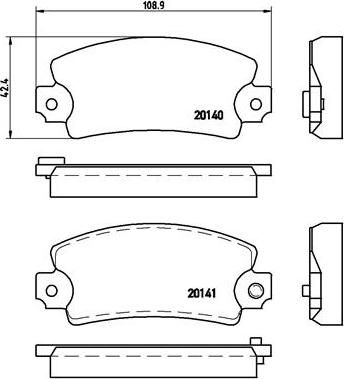 Brembo P 68 004 - Гальмівні колодки, дискові гальма autocars.com.ua