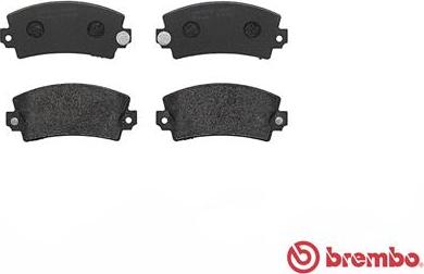 Brembo P 68 004 - Гальмівні колодки, дискові гальма autocars.com.ua