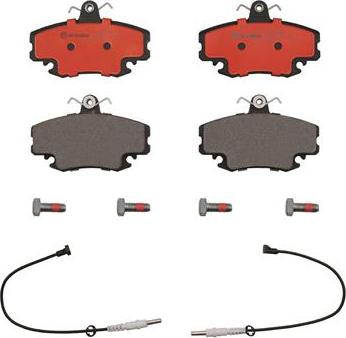 Brembo P68008N - Гальмівні колодки, дискові гальма autocars.com.ua