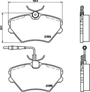 Brembo P 68 022 - Гальмівні колодки, дискові гальма autocars.com.ua