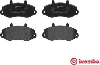 Brembo P 68 025 - Гальмівні колодки, дискові гальма autocars.com.ua