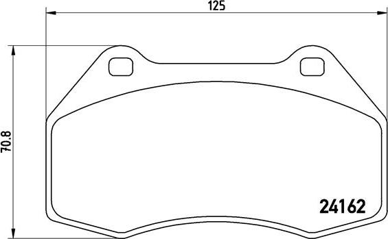 Brembo P 68 036 - Тормозные колодки, дисковые, комплект avtokuzovplus.com.ua