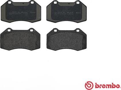 Brembo P 68 036 - Тормозные колодки, дисковые, комплект avtokuzovplus.com.ua