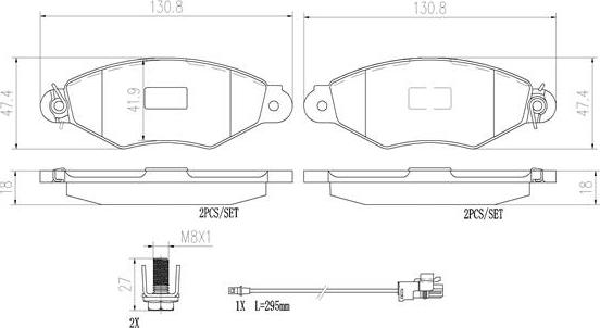 Brembo P68042N - Гальмівні колодки, дискові гальма autocars.com.ua