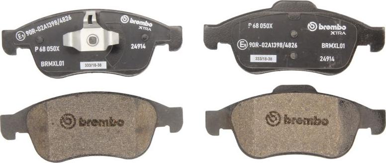 Brembo P 68 050X - Гальмівні колодки, дискові гальма autocars.com.ua